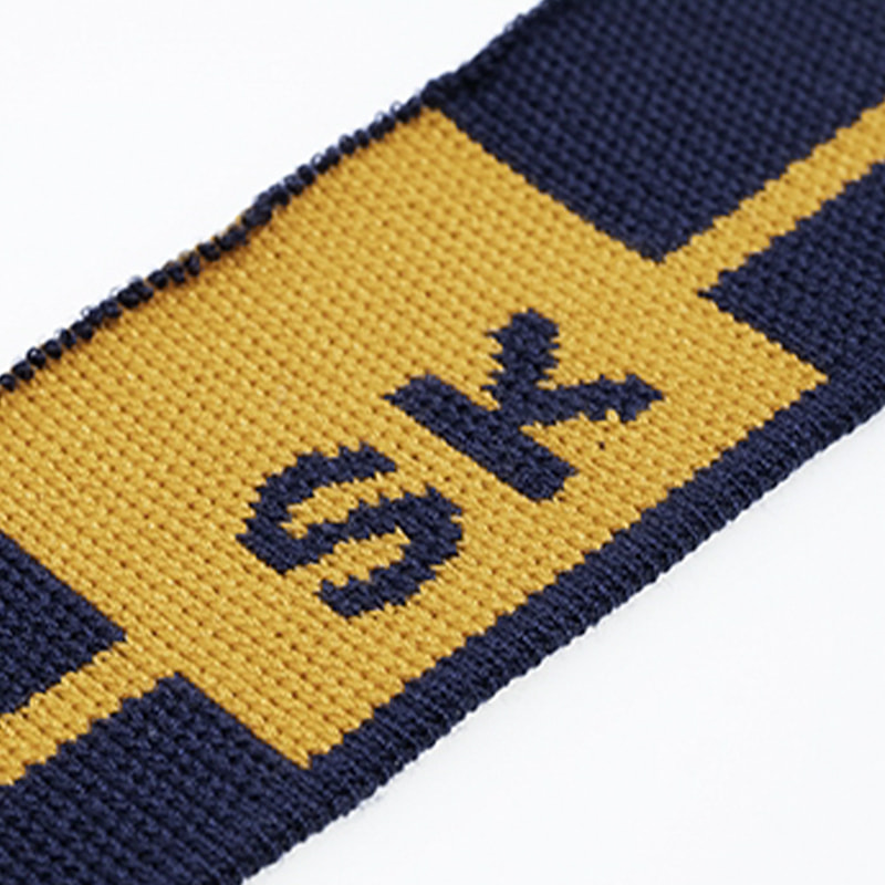 Litir poileistir jacquard ribbed fabraic muinchille léine polo